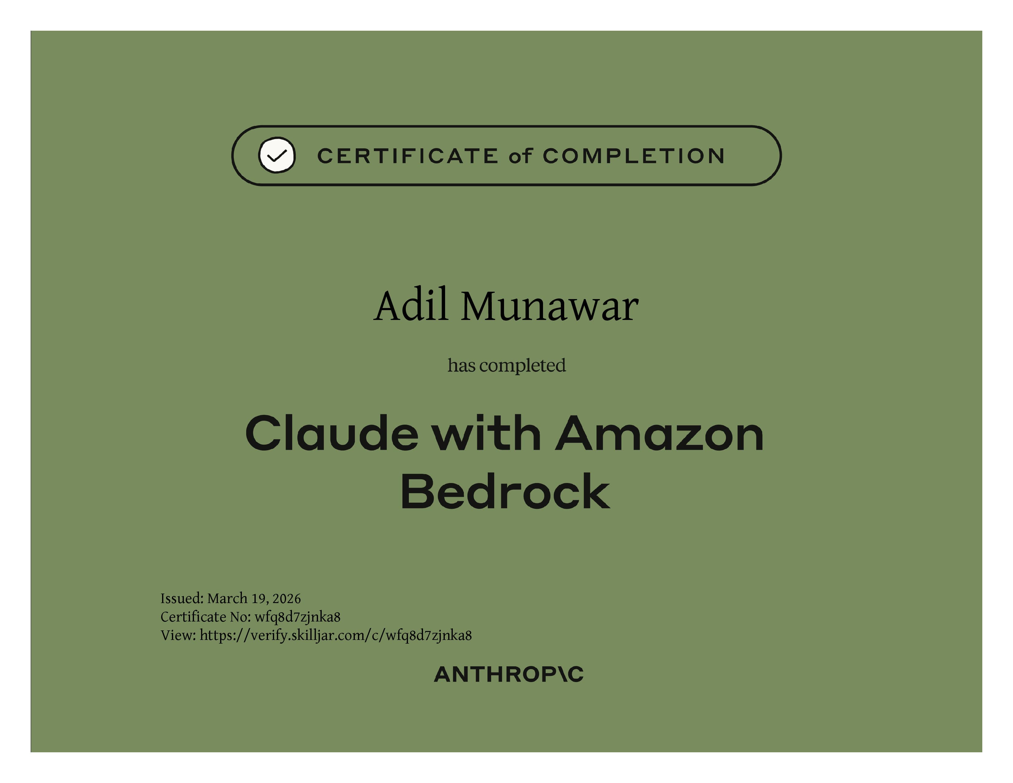 Anthropic Claude with Amazon Bedrock
